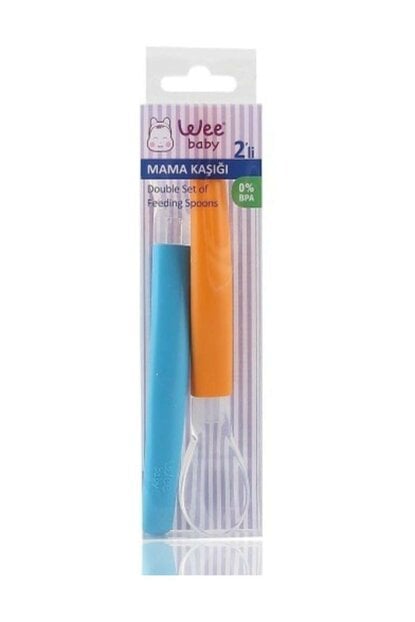 Wee Baby Silikon Uçlu Mama Kaşığı 2li