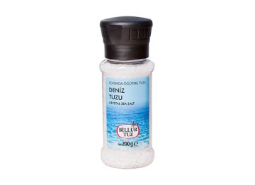 Billur Tuz Deniz Tuzu Değirmen Kapak 200gr