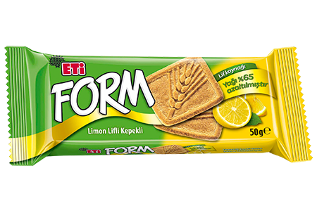 Eti Form Limonlu Lifli Kepekli Bisküvi 50gr