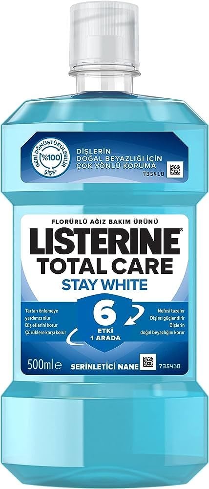 Listerine Ağız Çalkalama Suyu Total Care Stay Whıte 500ml