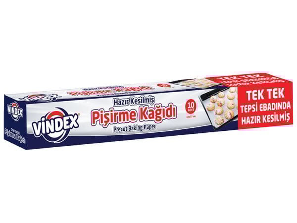 Vindex Hazır Kesilmiş Pişirme Kağıdı 10lu