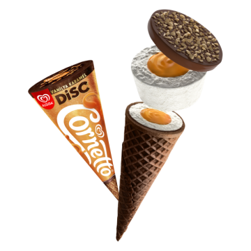 Algida Cornetto Disc Vanilya Karamel  Dondurma 140ml