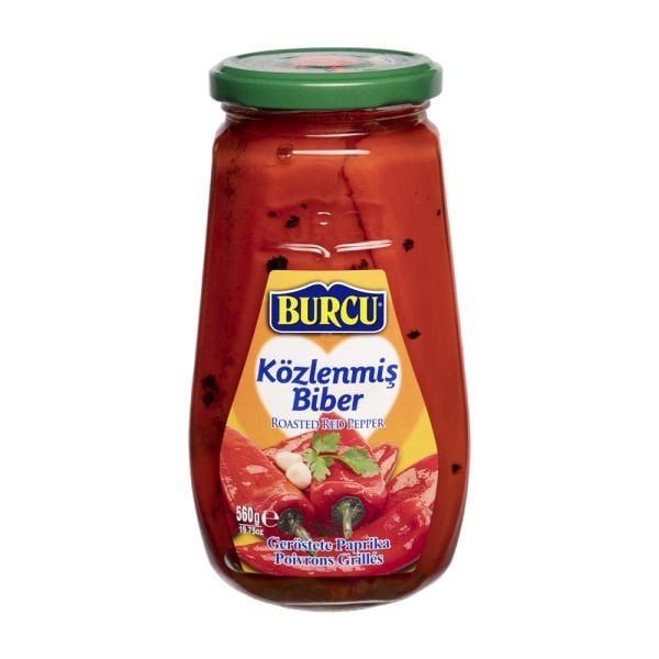 Burcu Közlenmiş Biber 560gr cam