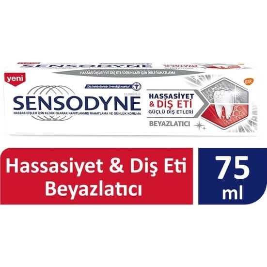 Sensodyne Hassasiyet&Diş Eti Beyazlatıcı Diş Macunu 75ml