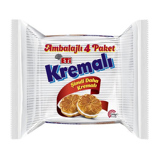 Eti Kremalı Sandviç Bisküvi 244gr