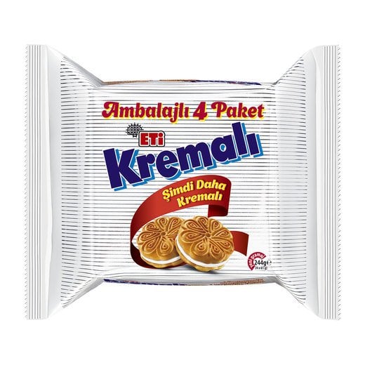 Eti Kremalı Sandviç Bisküvi 244gr