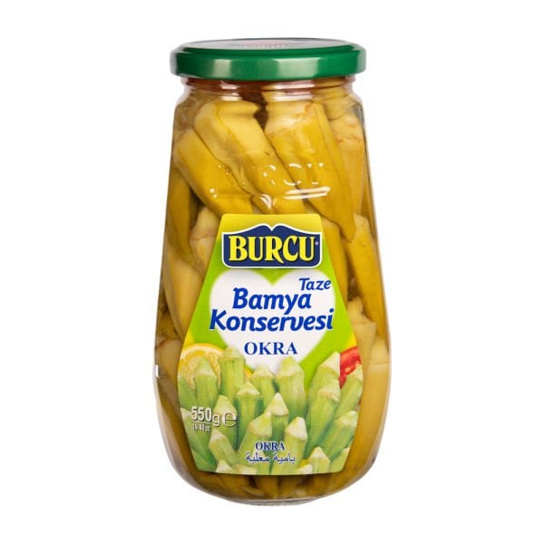 Burcu Taze Bamya Konservesi 550gr cam
