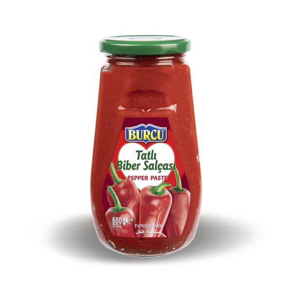 Burcu Tatlı Biber Salçası 600gr cam