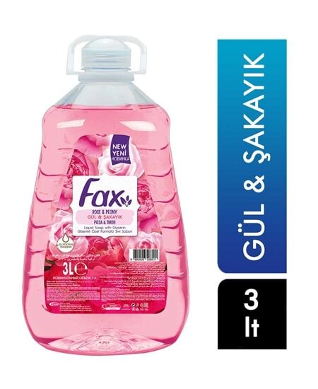 Fax Sıvı Sabun Gül&Şakayık 3000ml