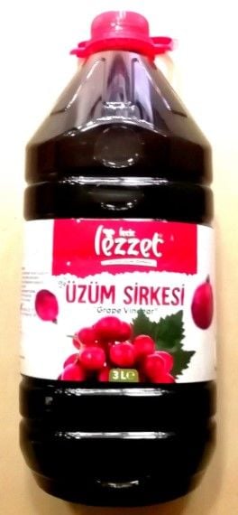 Leziz Lezzet Üzüm Sirkesi 3L