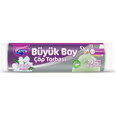 Parex Ekonomik Büzgülü Büyük Boy Çöp Torbası Yasemin Kokulu 10lu