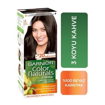 Garnier Color Naturals Saç Boyası 3 Koyu Kahve