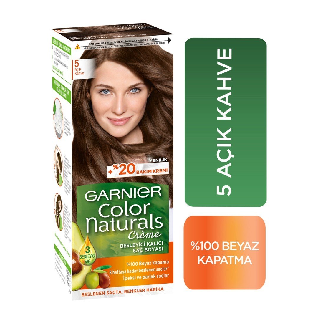 Garnier Color Naturals Saç Boyası 5 Açık Kahve