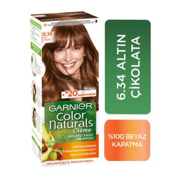 Garnier Color Naturals Saç Boyası 6.34 Altın Çikolata