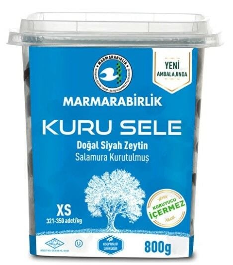 Marmarabirlik Kuru Sele Zeytin XS 800gr pet