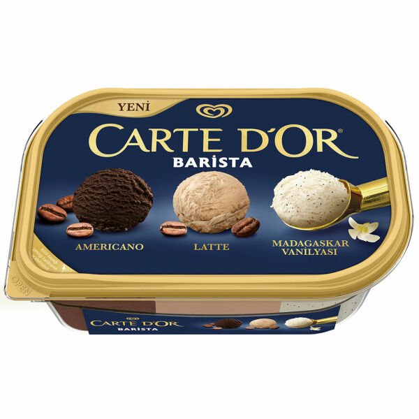 Carte D'or Barista Americano, Latte, Madagaskar Vanilyası Dondurma 850ml