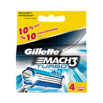 Gillette Mach3 Turbo 4lü Yedek