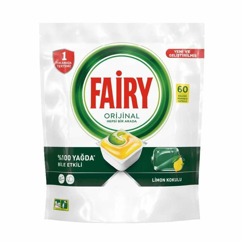 Fairy Hepsi Bir Arada Limon Kokulu 60 Tablet
