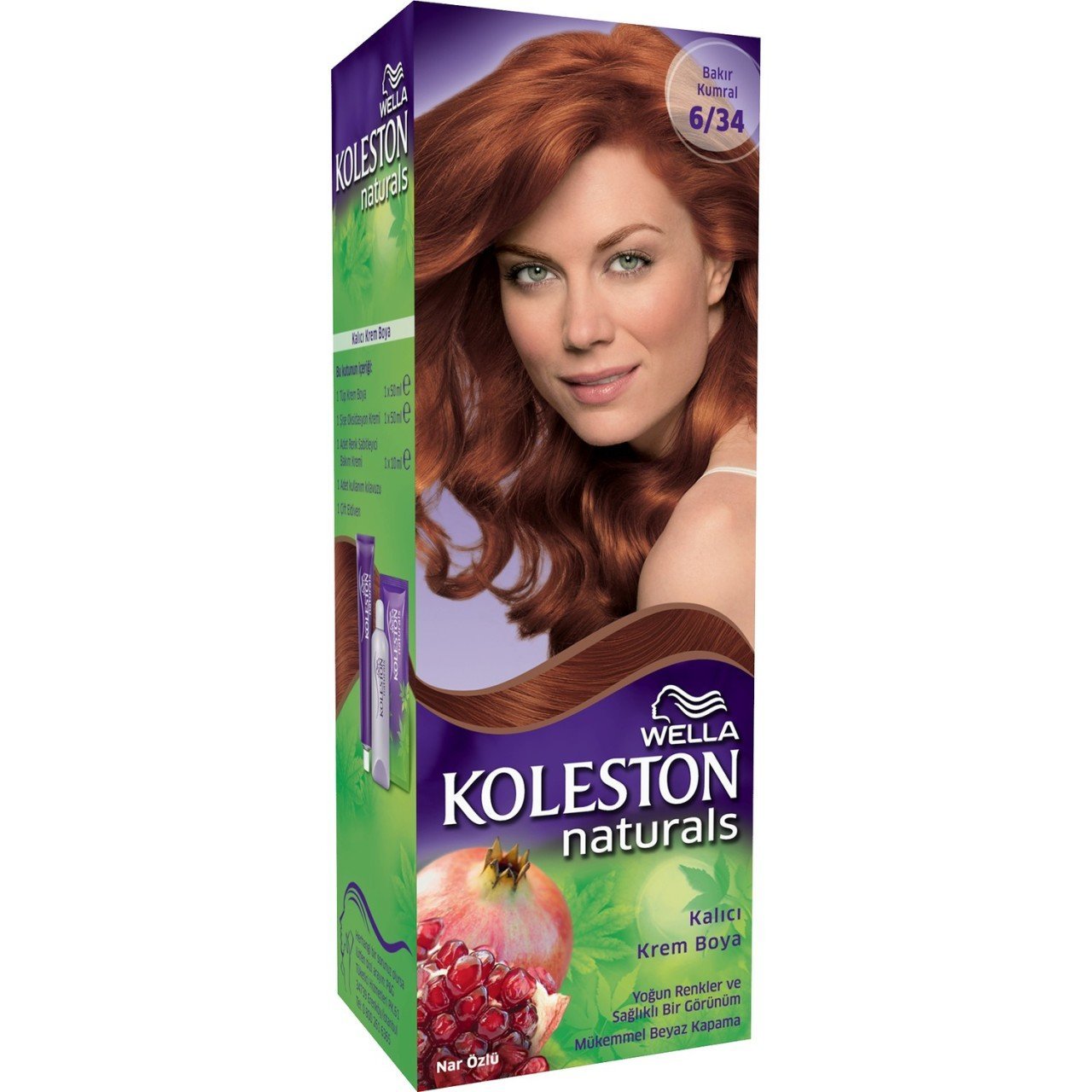 Koleston Naturals Krem Boya Bakır Kumral  Set Saç Boyası 6/34
