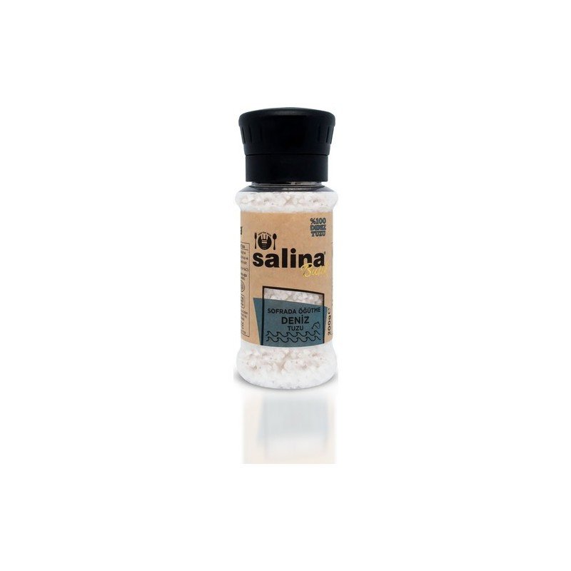 Salina Sofrada Öğütme Deniz Tuzu Değirmen Kapak 200gr