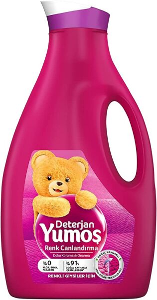 Yumoş Sıvı Bakım Çamaşır Deterjanı Renkli Giysiler, 1690 ml