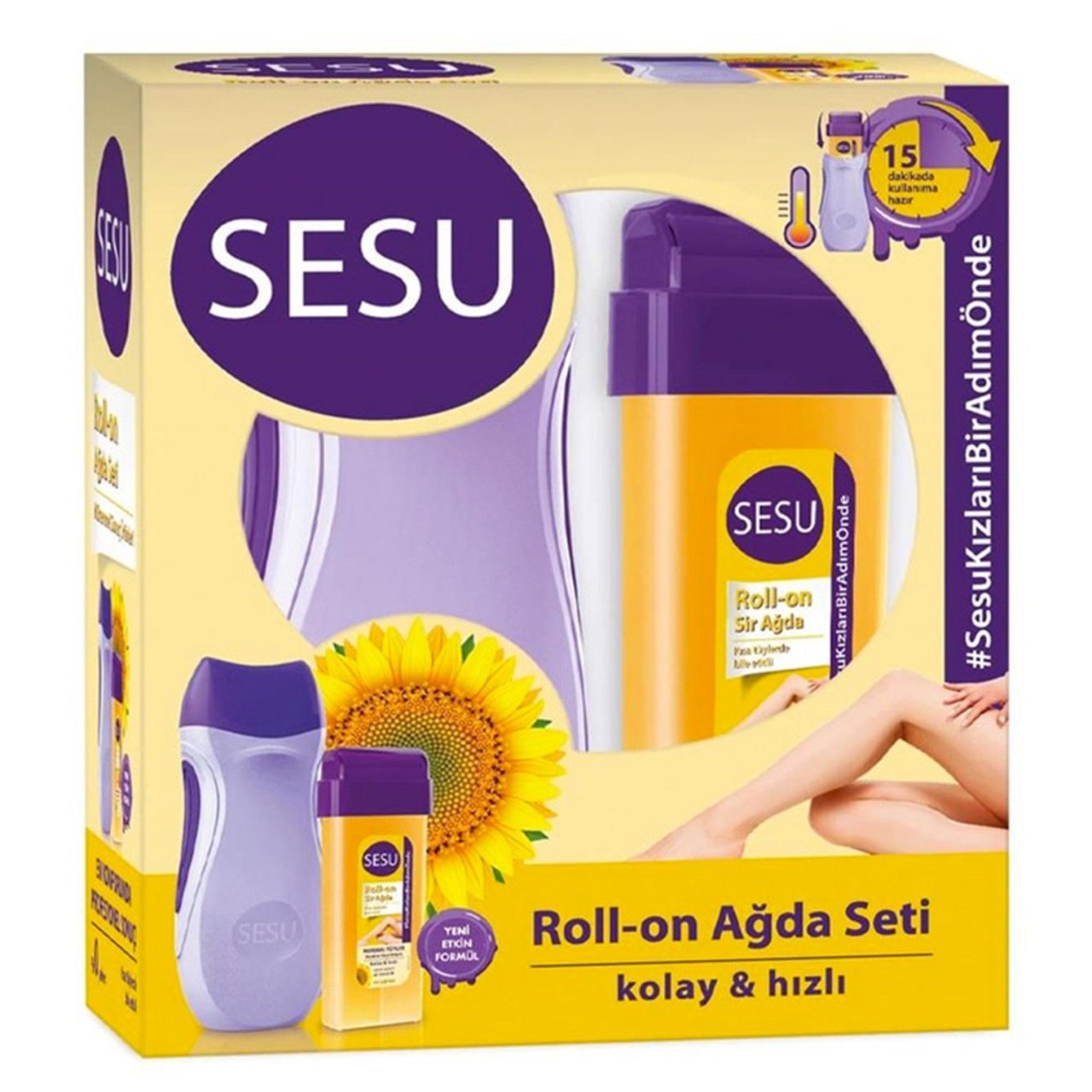 Sesu Roll-On Ağda Seti Makineli
