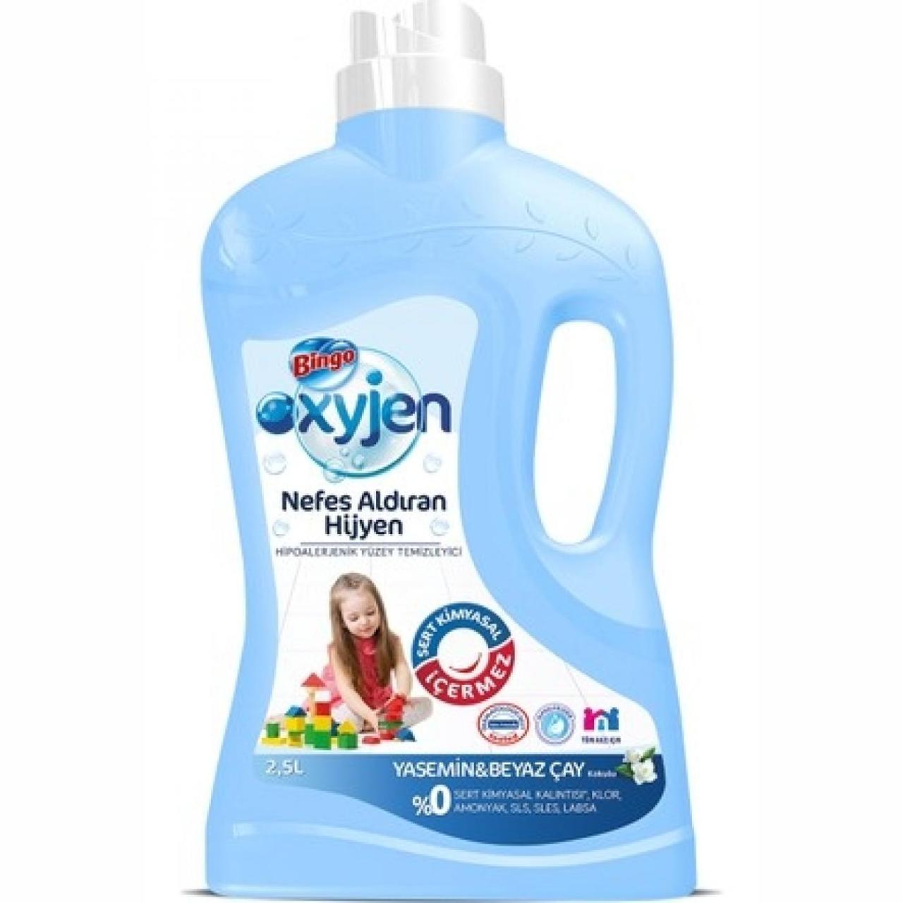 Bingo Oxyjen Yüzey Temizleyici Yasemin&Beyaz Çay 2500ml