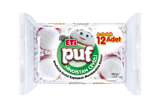 Eti Puf Hindistan Cevizli 12'li