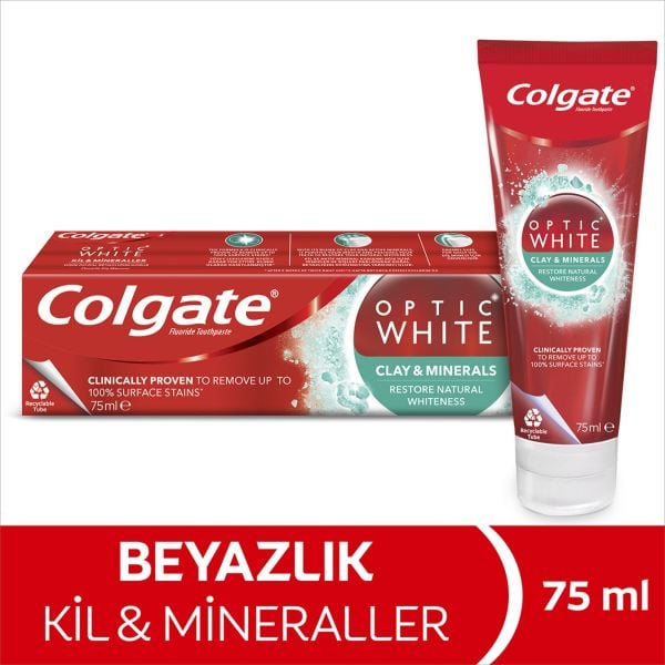 Colgate Optik Whıte Clay & Mınerals Diş Macunu 75ml