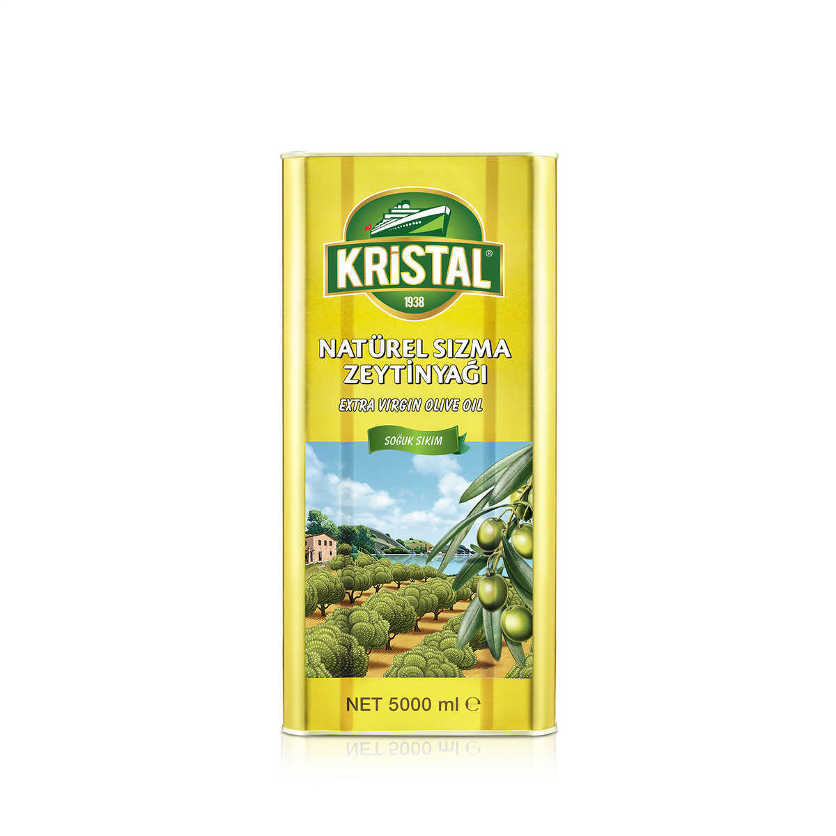 Kristal Natürel Sızma Zeytinyağı 5000ml tnk