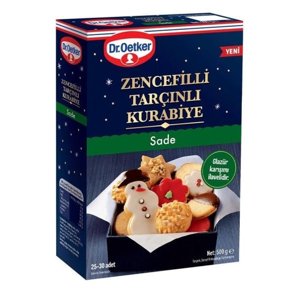 Dr. Oetker Zencefilli Tarçınlı Kurabiye Sade 500gr