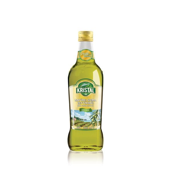 Kristal Natürel Sızma Zeytinyağı 1000ml cam