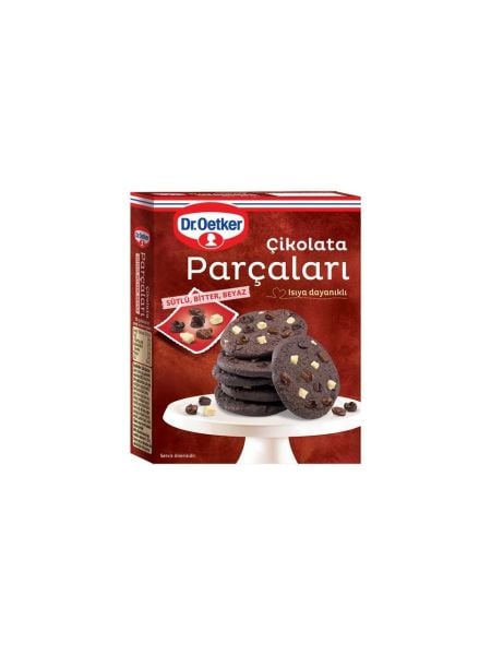 Dr. Oetker Çikolata Parçaları Sütlü Bitter Beyaz 70gr