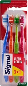 Signal Clear Actinon Yumuşak Diş Fırçası 3+1