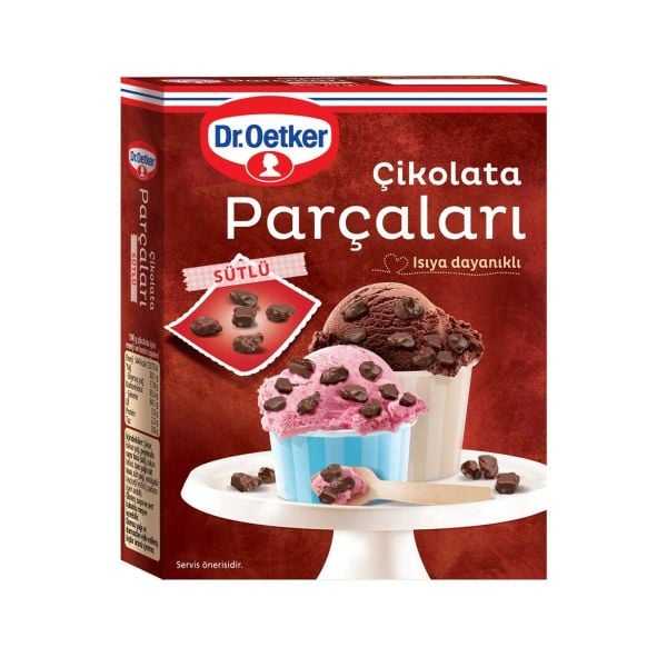 Dr. Oetker Çikolata Parçaları Sütlü  70gr