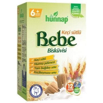 Hünnap Keçi Sütlü Bebe Bisküvisi 400gr