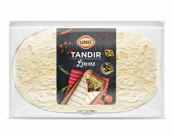 Uno Tandır Lavaş Ekmeği 8li 375gr