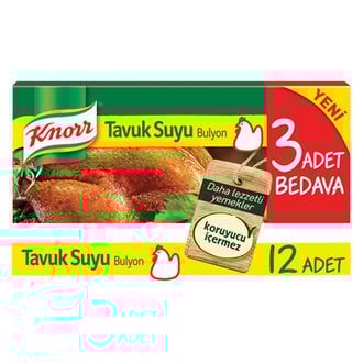 Knorr Tavuk Suyu Bulyon 12li