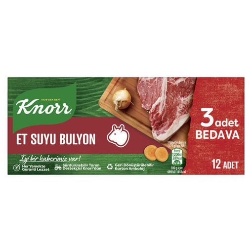 Knorr Et Suyu Bulyon 12li