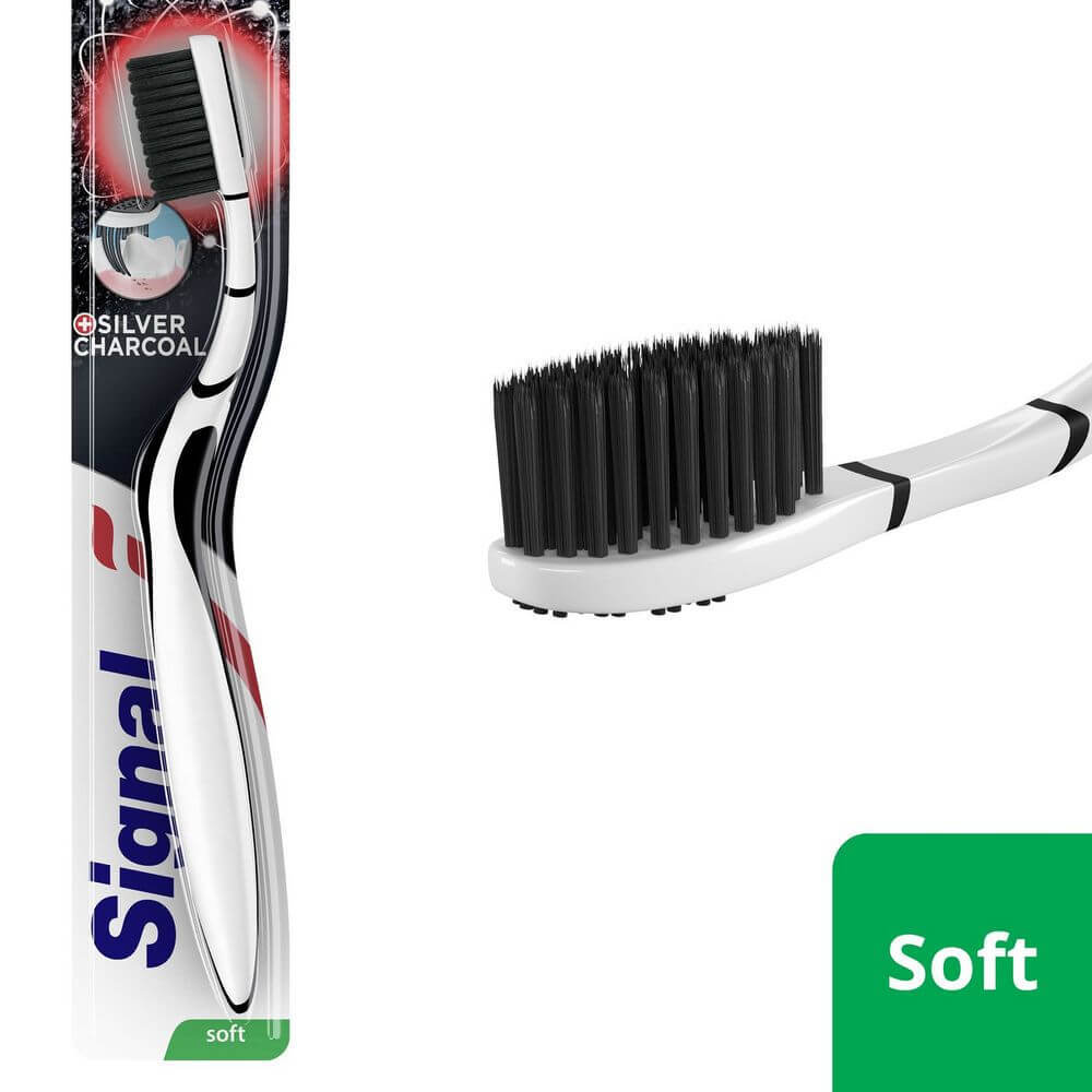 Signal Silver Charcoal Yumuşak Diş Fırçası