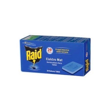 Raid Elektro Mat Sivrisinek Öldürücü 20 Kokusuz Mat