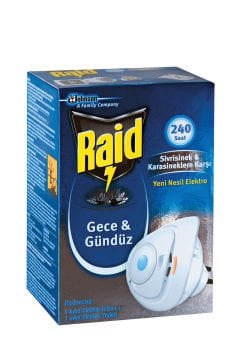Raid Gece & Gündüz Sivrisinek ve Karasinek Öldürücü Elektro