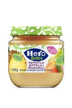 Hero Baby Kavanoz Mama Armutlu Şeftalili Ananaslı 120gr