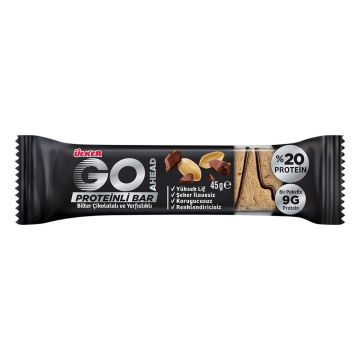 Ülker Go Ahead Bitter Çikolatalı Ve yer Fıstıklı Bar 45gr