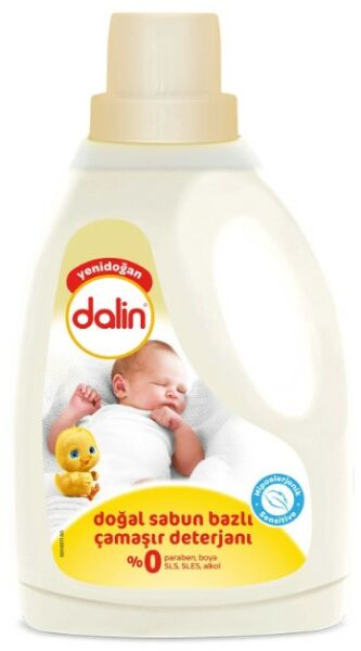 Dalin Sıvı Çamaşır Deterjanı Doğal Sabun Bazlı Yeni Doğan 1500ml