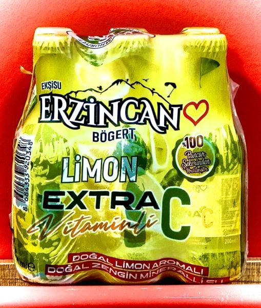Ekşisu Erzincan Bögert Limon Aromalı Extra C Doğal Maden Suyu 6*200ml