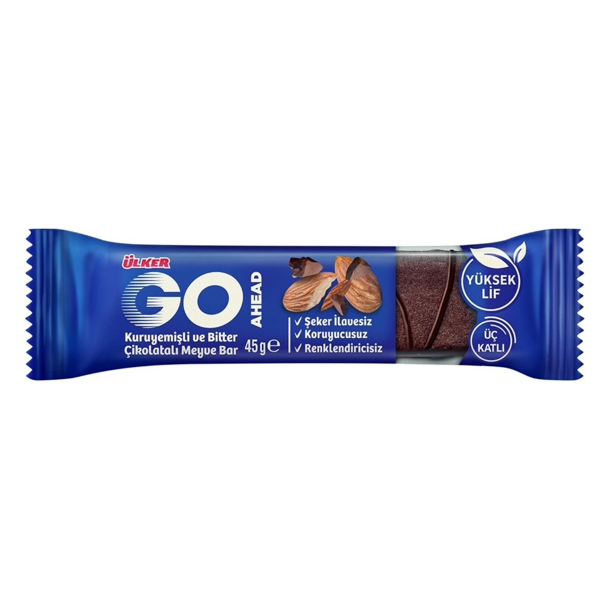 Ülker Go Ahead Kuruyemişli Ve Bitter Çikolatalı Meyve Bar 45gr