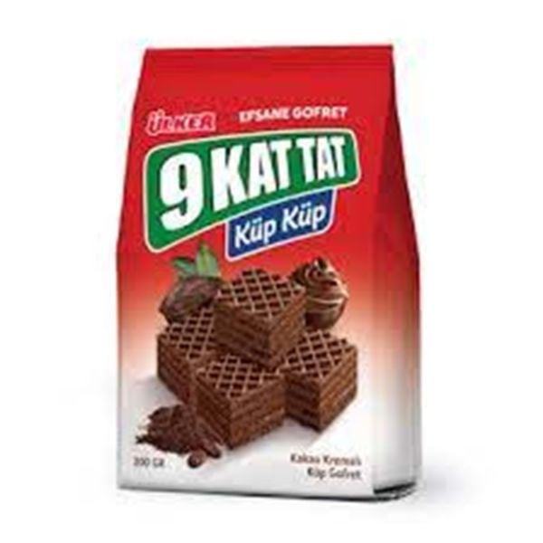Ülker 9 Kat Tat Küp Küp Kakao Kremalı Küp Gofret 200gr