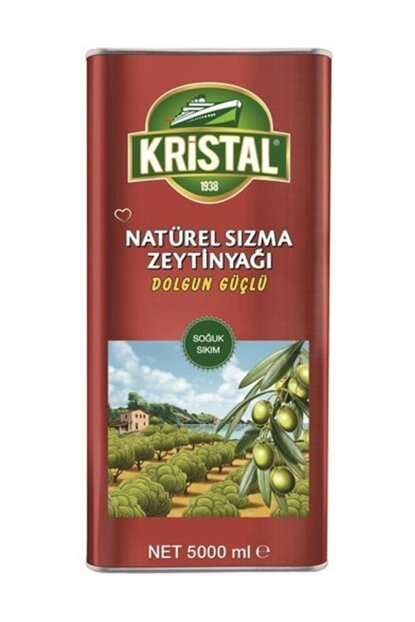 Kristal Sızma Dolgun Lezzet Zeytinyağı 5000ml tnk