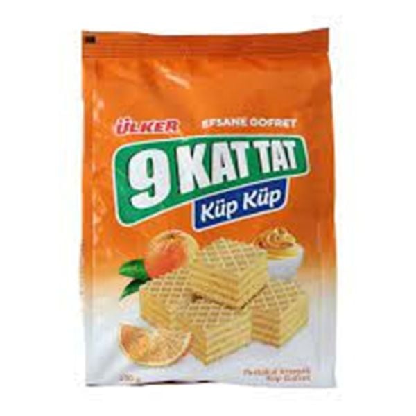 Ülker 9 Kat Tat Küp Küp Portakal Kremalı Küp Gofret 200gr